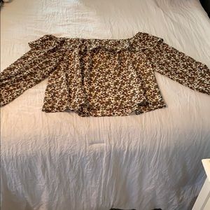 Off the shoulder - floral blouse